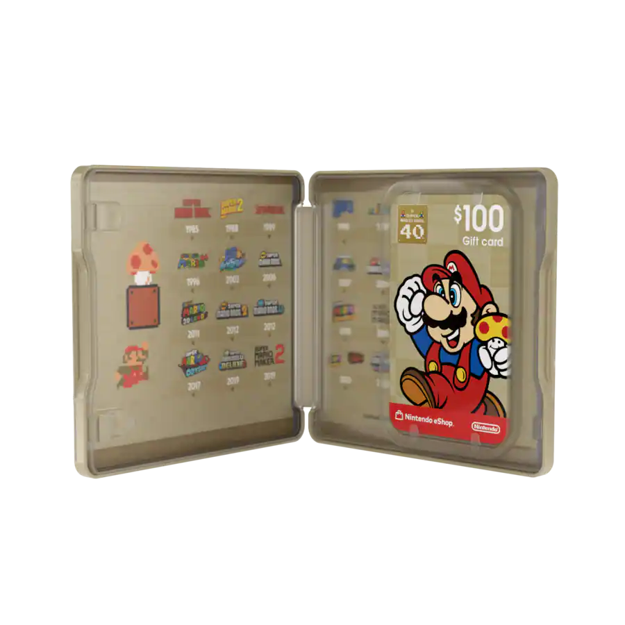 Fundraiser: Nintendo eShop $100 Gift Card + 40th Anniversary Collectible Case (new, donated)