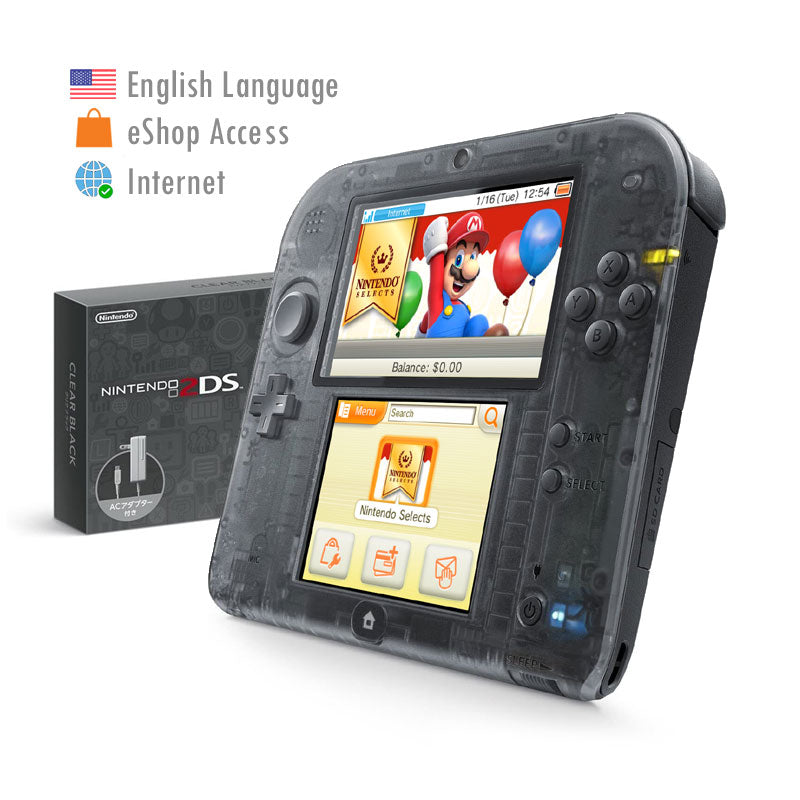 Fundraiser: Clear Black Nintendo 2DS (donated)