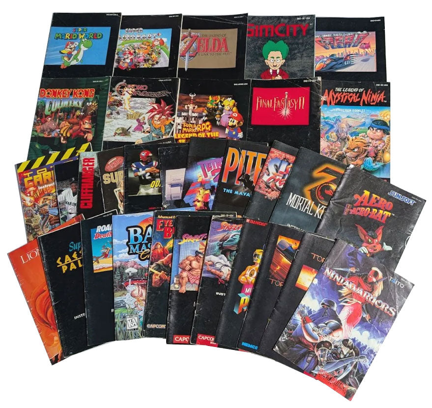 Fundraiser: SNES instruction manuals (donated)